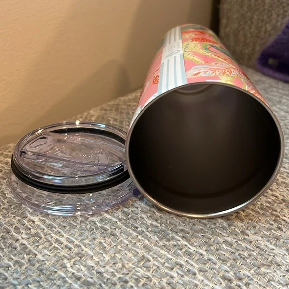 Spartina 449 Stainless Steel 22 ounce Tumbler Cup Travel Mug Queenie Pink - Picture 7 of 8